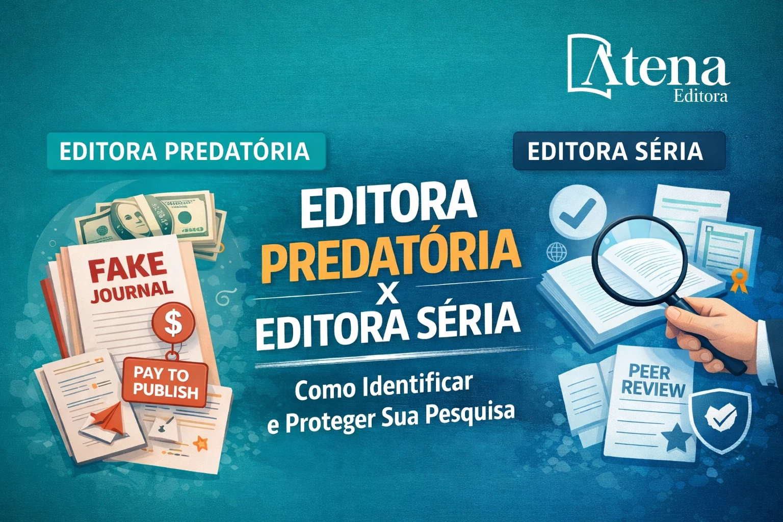 Editora predatória x editora séria