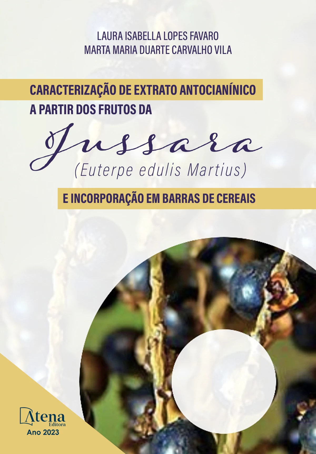 capa do ebook Caracterização de extrato antocianínico a partir dos frutos da Jussara (Euterpe edulis Martius) e incorporação em barras de cereais