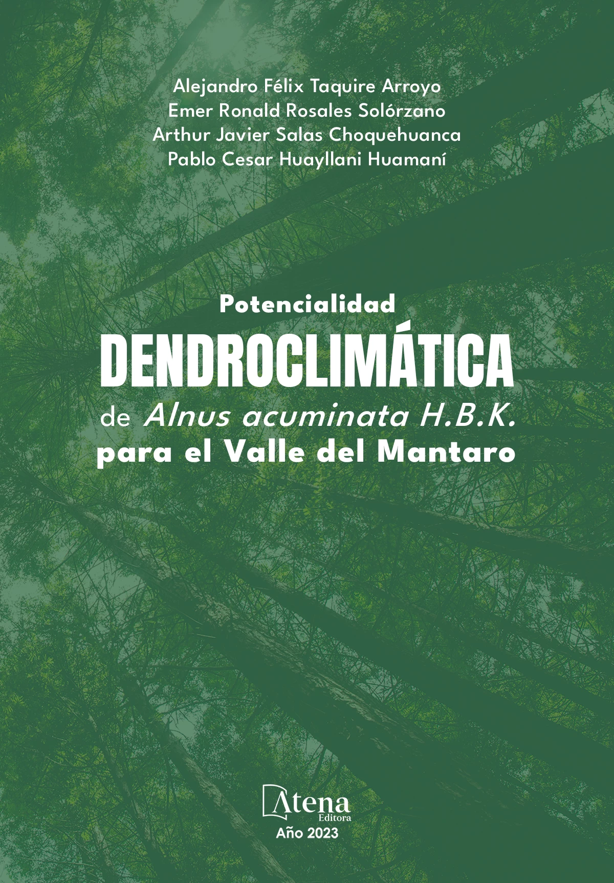 capa do ebook Potencialidad dendroclimática de Alnus acuminata H.B.K. para el Valle del Mantaro