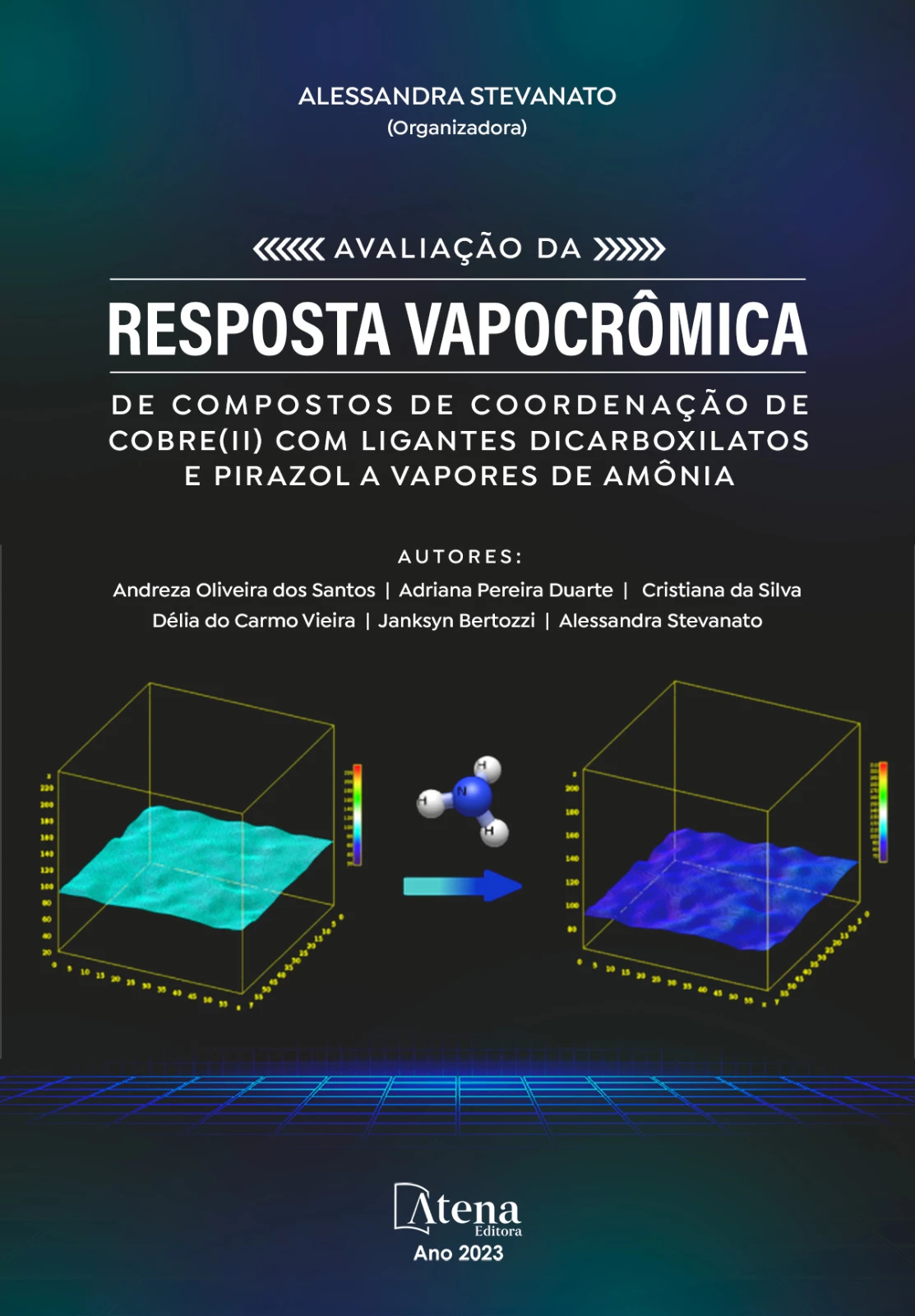 capa do ebook Avaliação da resposta vapocrômica de compostos de coordenação de cobre(II) com ligantes dicarboxilatos e pirazol a vapores de amônia