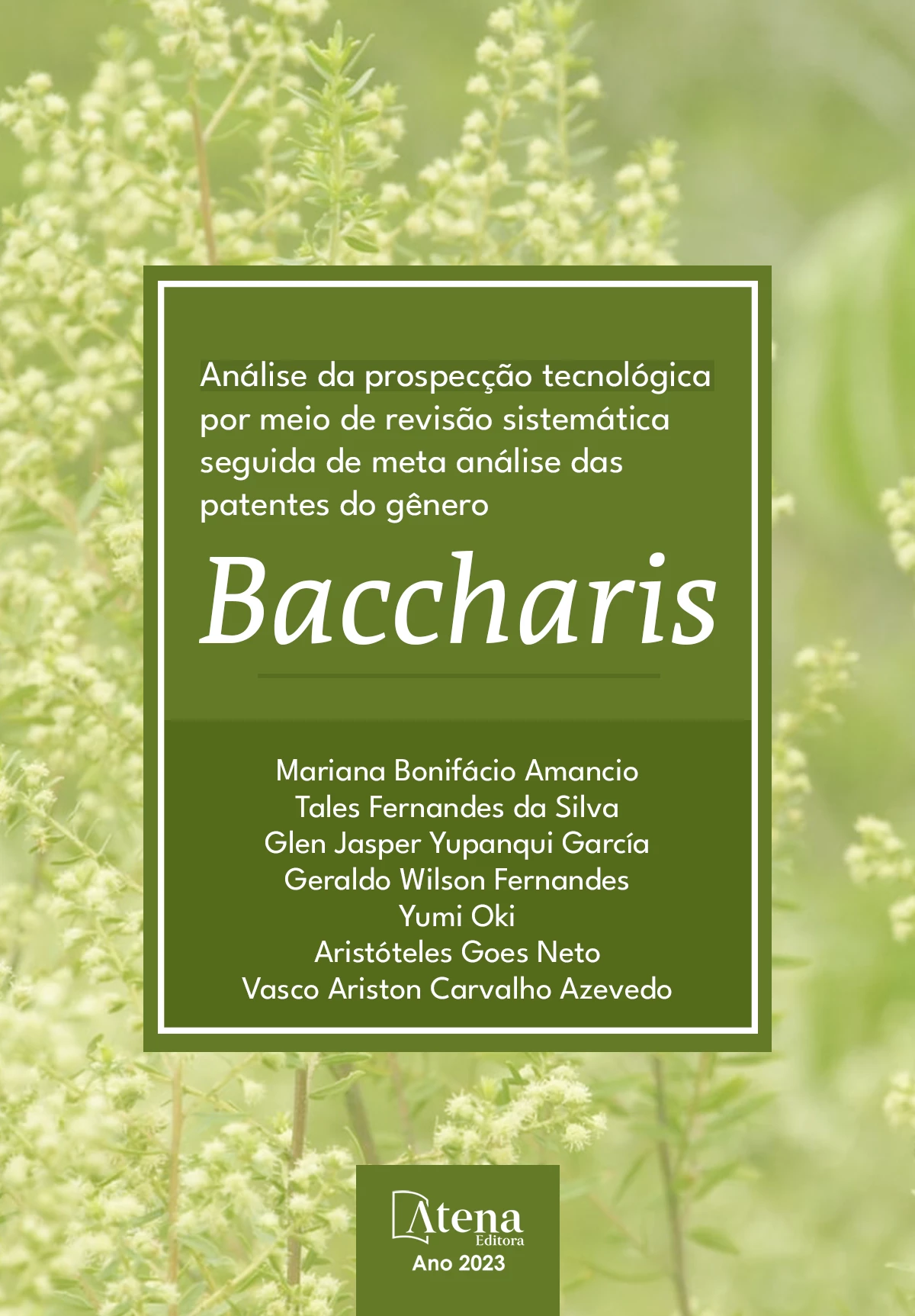 capa do ebook Análise da prospecção tecnológica por meio de revisão sistemática seguida de meta análise das patentes do gênero Baccharis