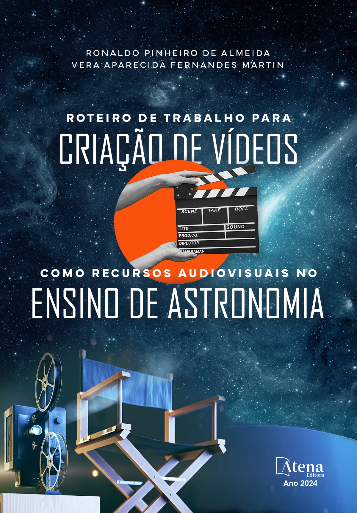 capa do ebook Roteiro de trabalho para criação de vídeos como recursos audiovisuais no ensino de astronomia