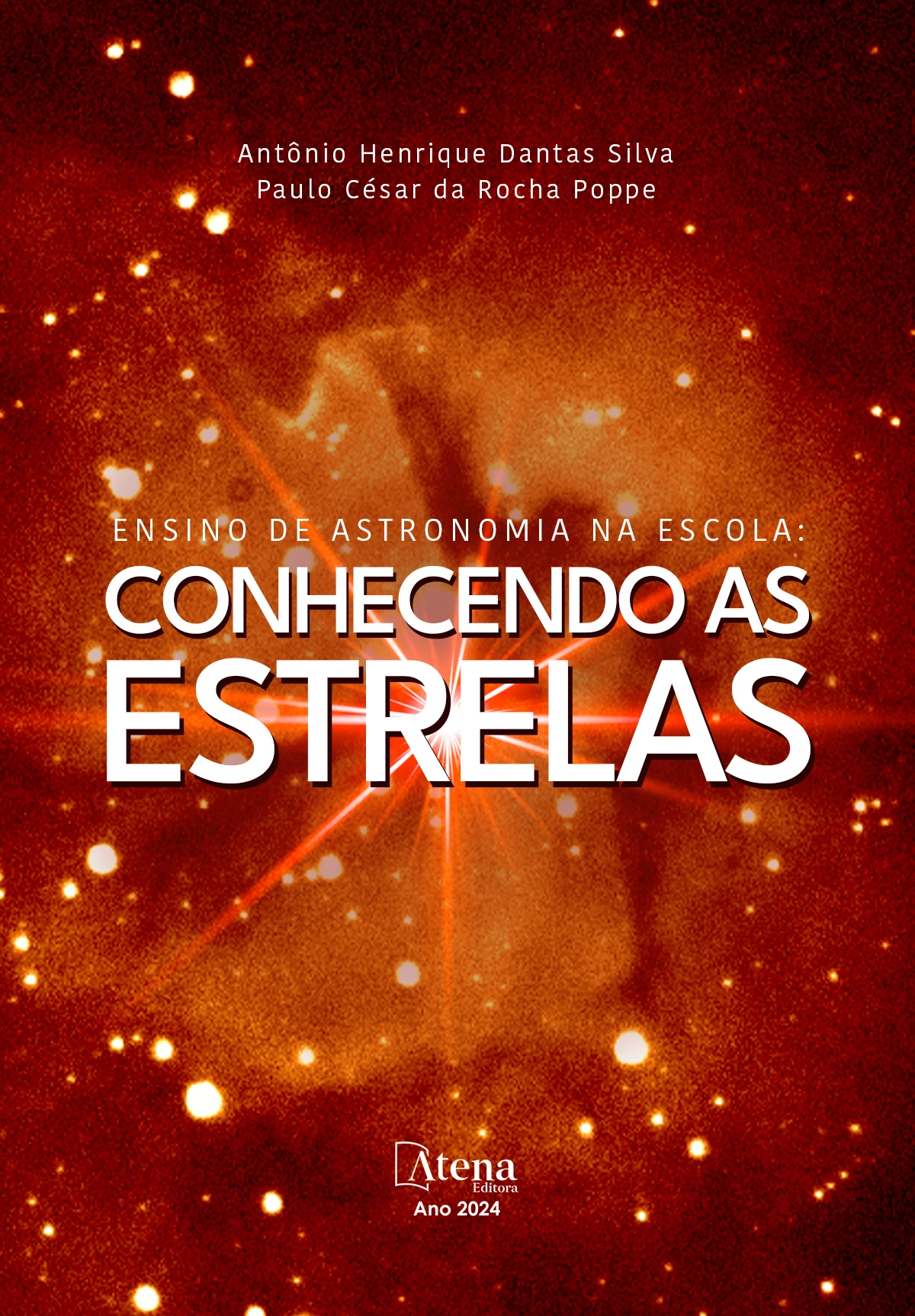 capa do ebook Ensino de astronomia na escola: conhecendo as estrelas