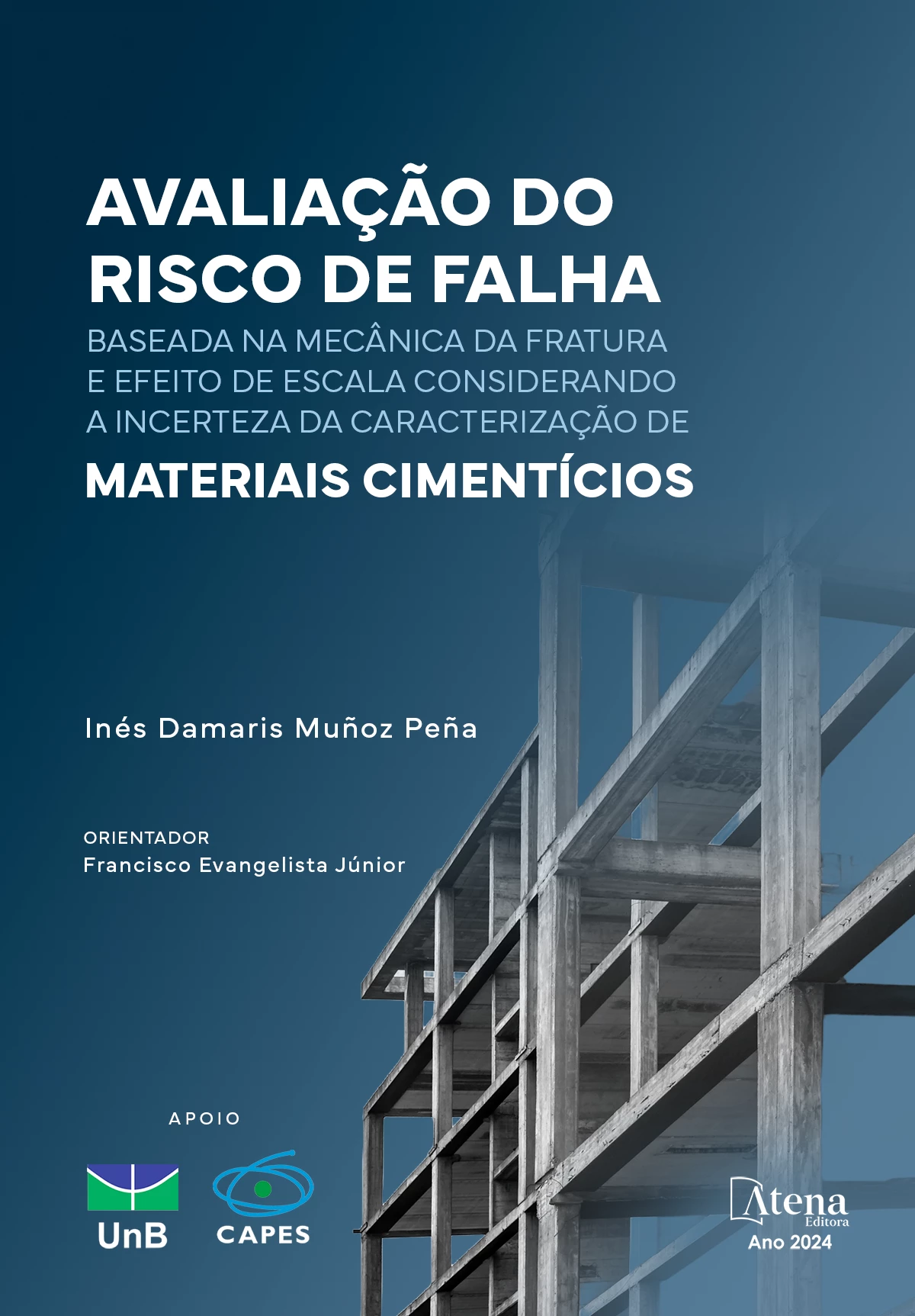 capa do ebook Avaliação do risco de falha baseada na mecânica da fratura e efeito de escala considerando a incerteza da caracterização de materiais cimentícios