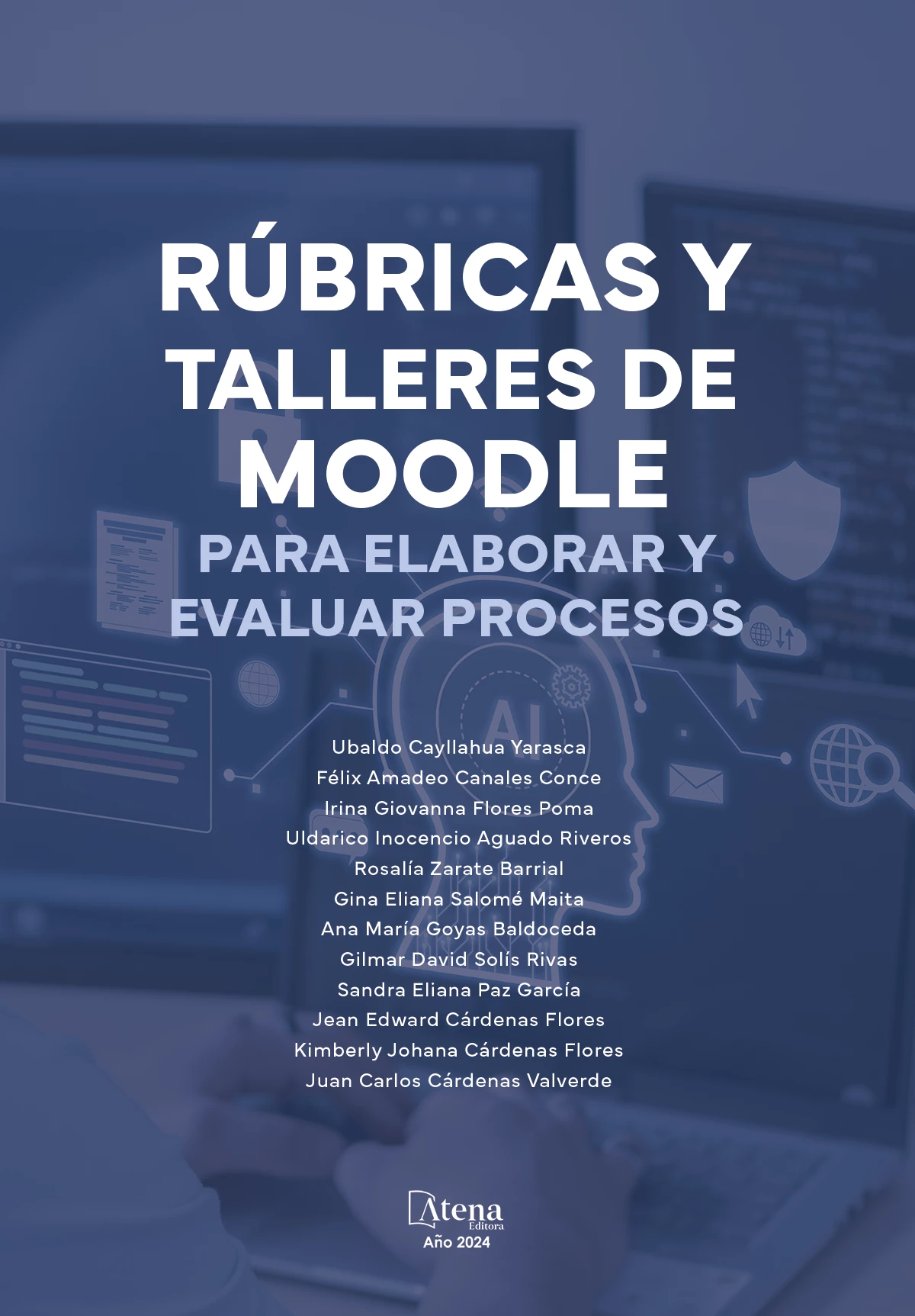 capa do ebook Rúbricas y talleres de Moodle para elaborar y evaluar procesos pedagógicos