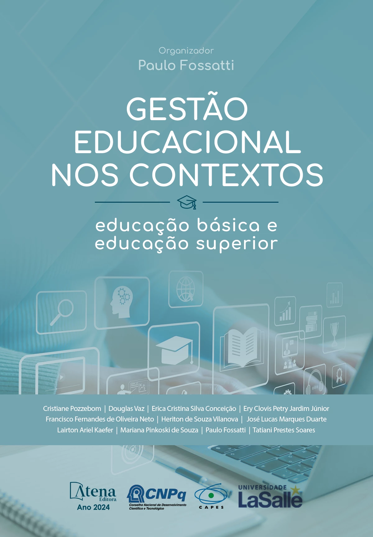 capa do ebook Gestão educacional nos contextos: educação básica e educação superior