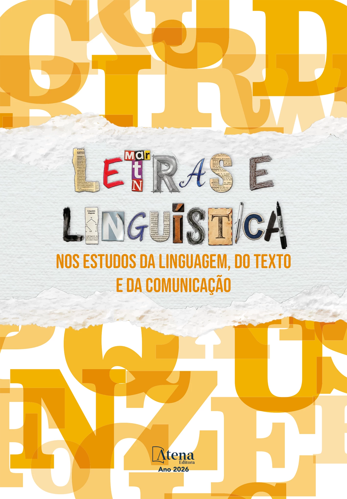capa do ebook Letras e Linguística nos estudos da linguagem, do texto e da comunicação