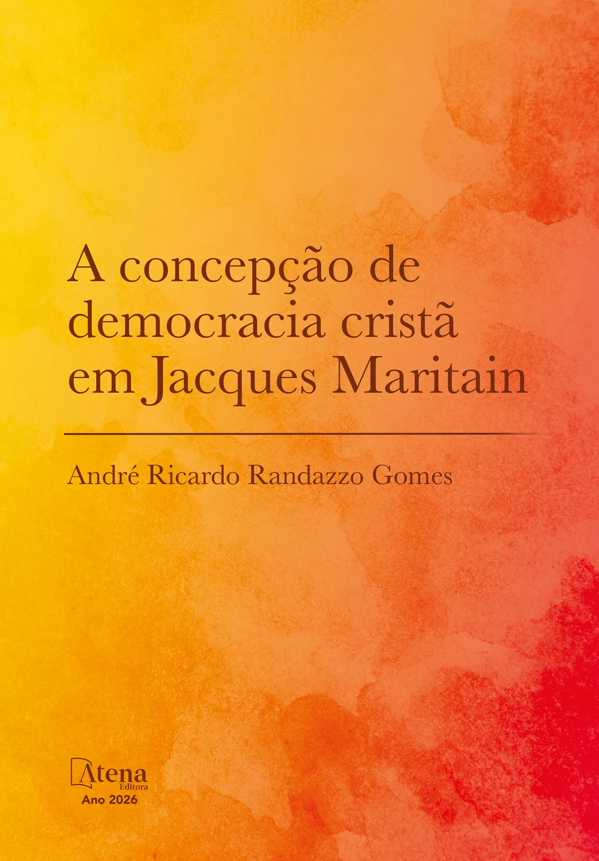 capa do ebook A concepção de democracia cristã em Jacques Maritain