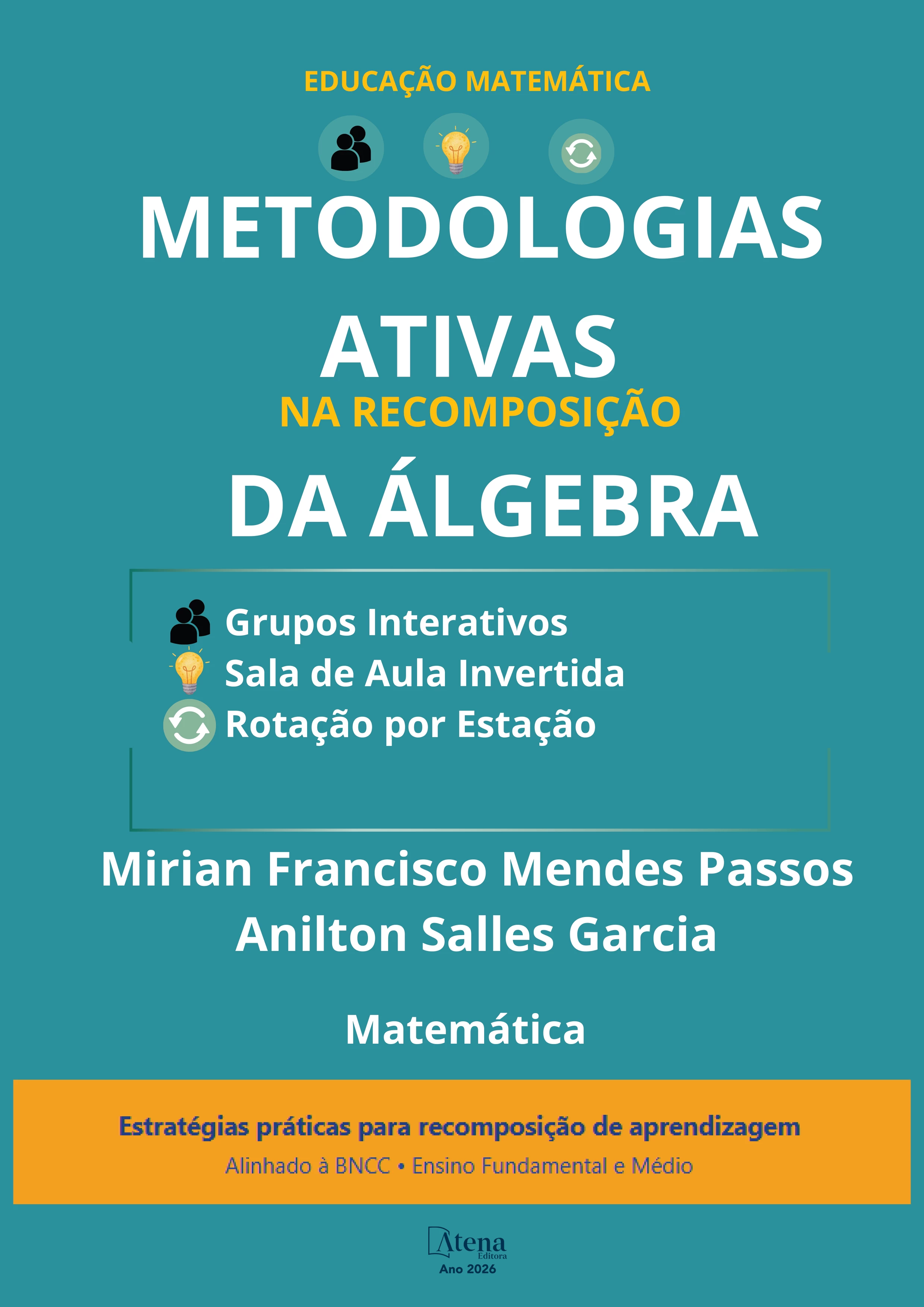 capa do ebook Metodologias ativas na recomposição da álgebra