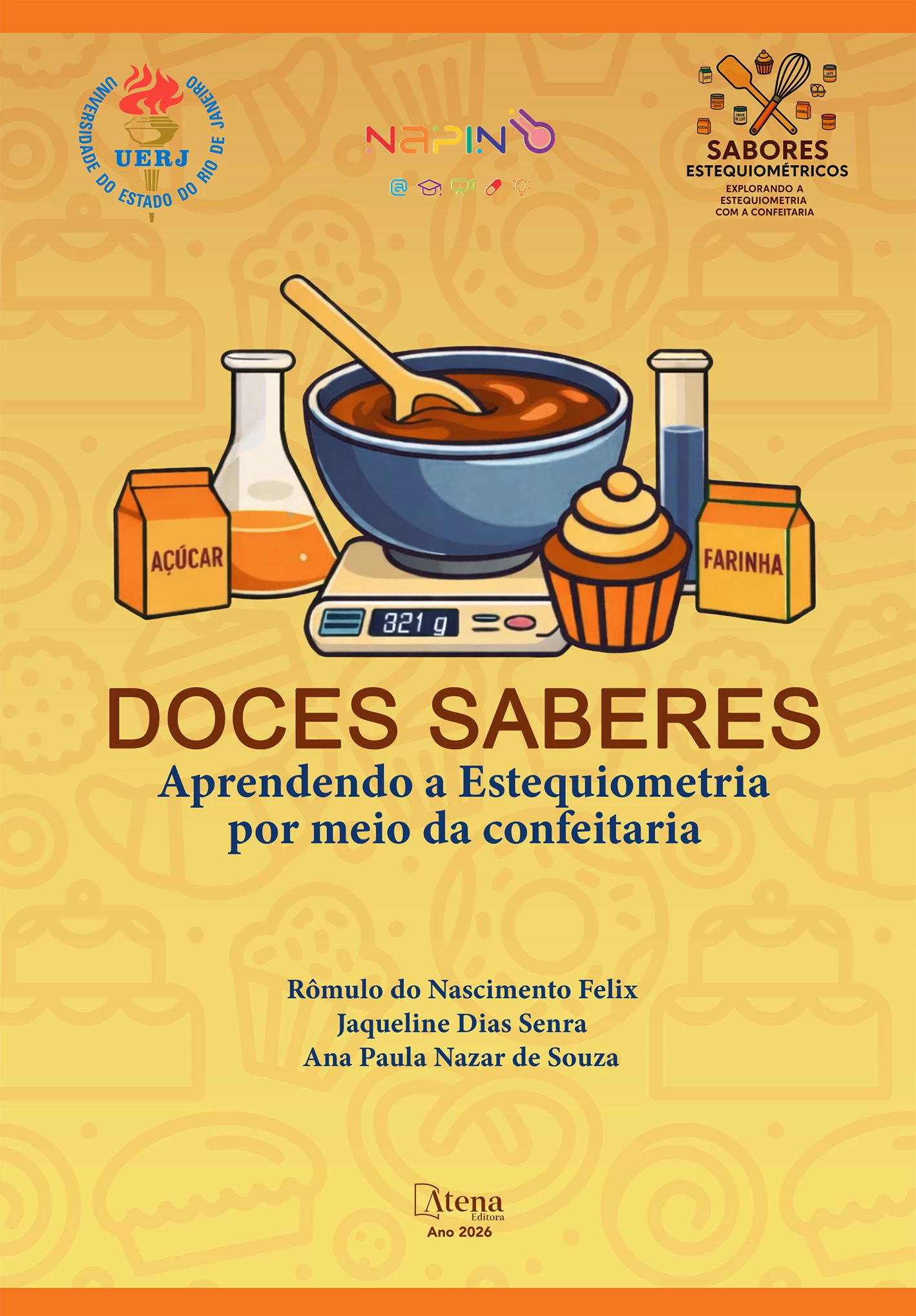 capa do ebook Doces saberes: aprendendo a estequiometria por meio da confeitaria