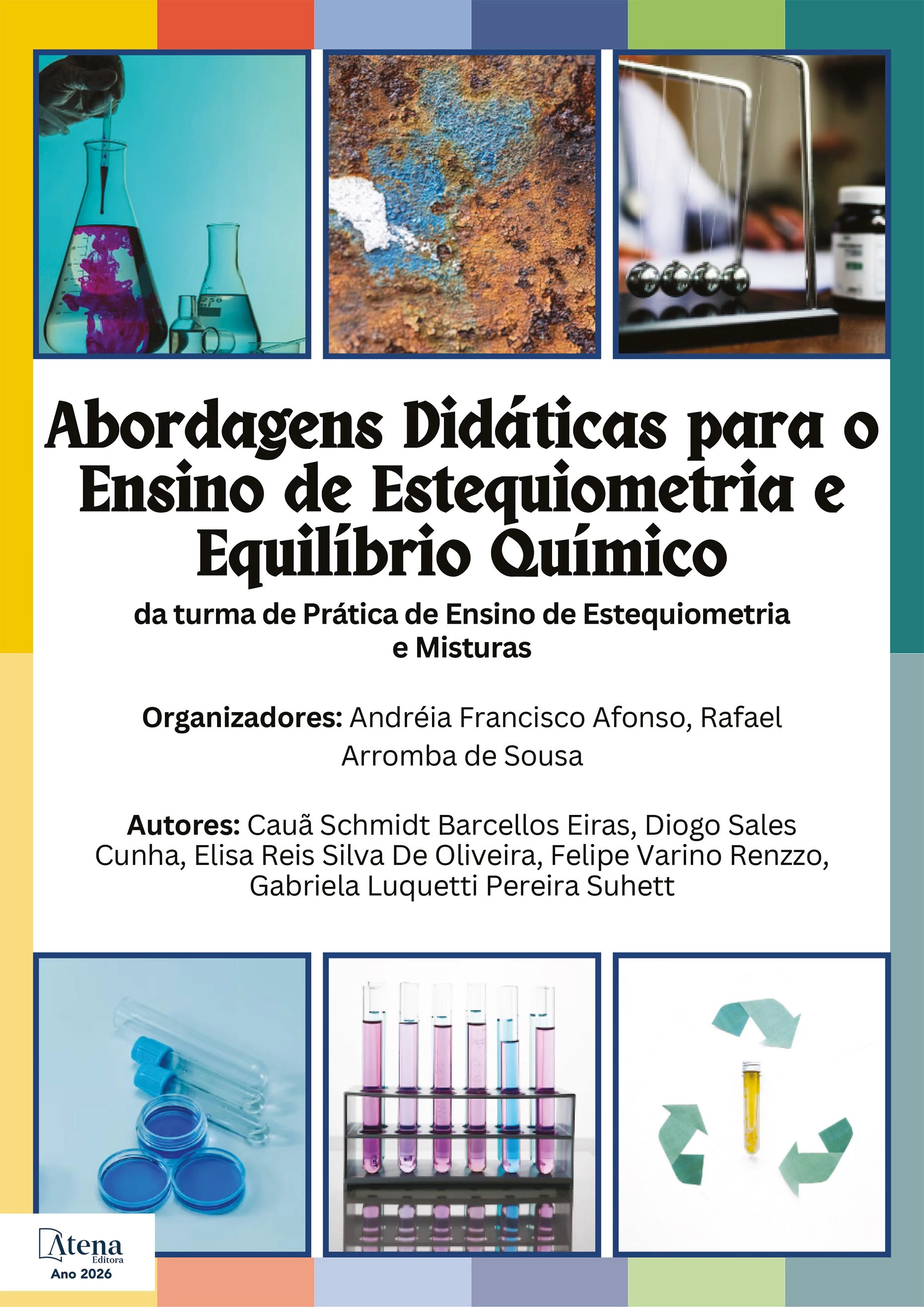 capa do ebook Abordagens Didáticas para o Ensino de Estequiometria e Equilíbrio Químico da turma de Prática de Ensino de Estequiometria e Misturas