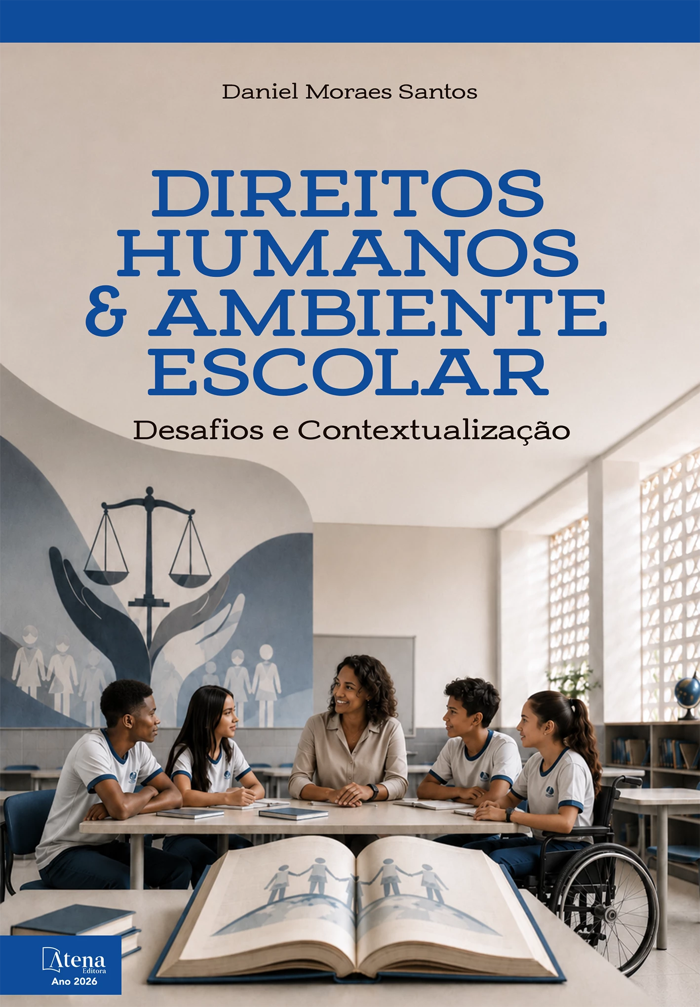 capa do ebook Direitos humanos e ambiente escolar: desafios e contextualização