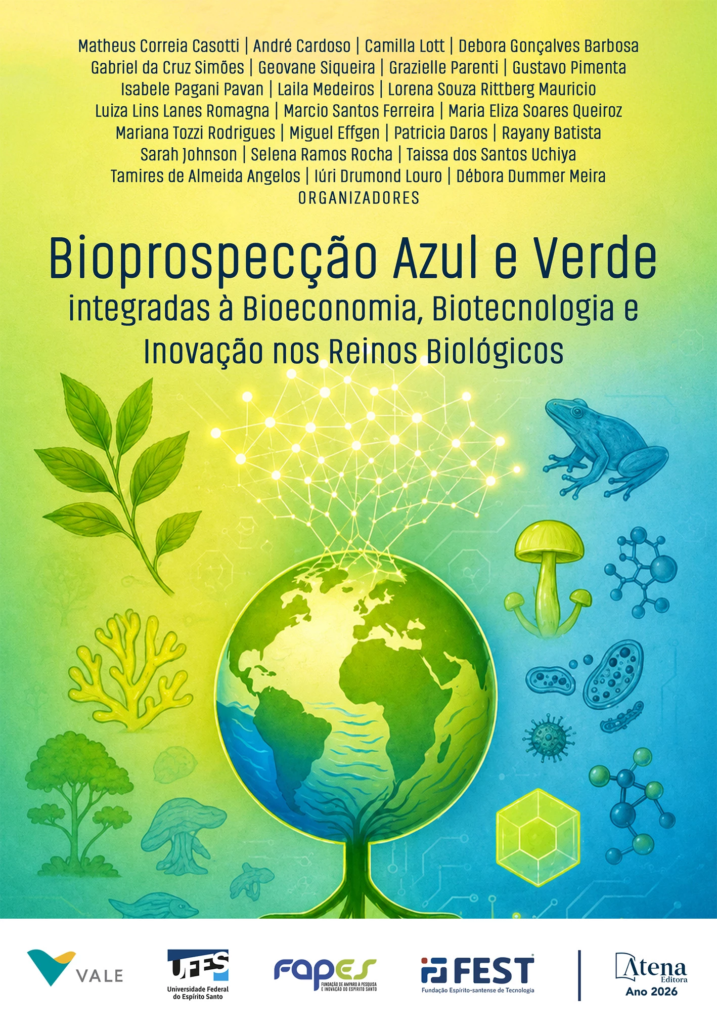 capa do ebook Bioprospecção azul e verde integradas à bioeconomia, biotecnologia e inovação nos reinos biológicos