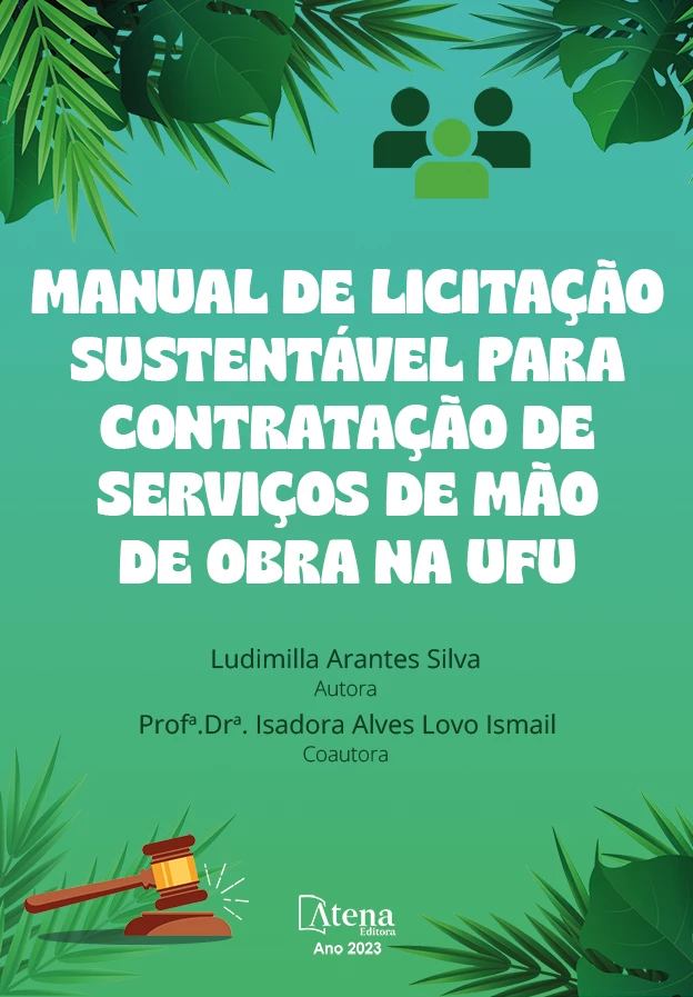 capa do ebook Manual de licitação sustentável para contratação de serviços de mão de obra na UFU