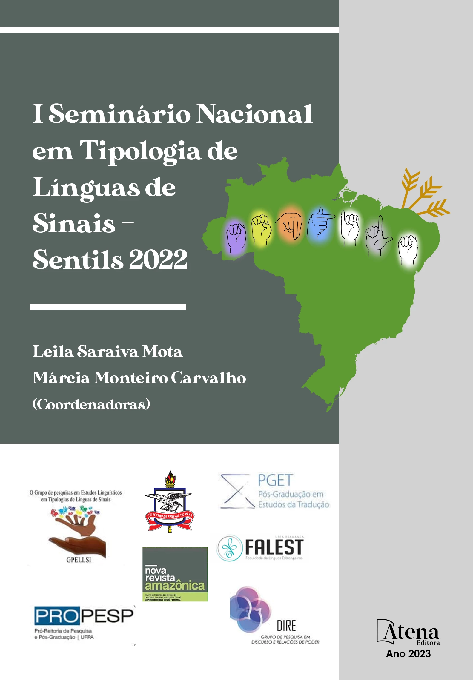 capa do ebook I Seminário Nacional em Tipologia de Línguas de Sinais – Sentils 2022