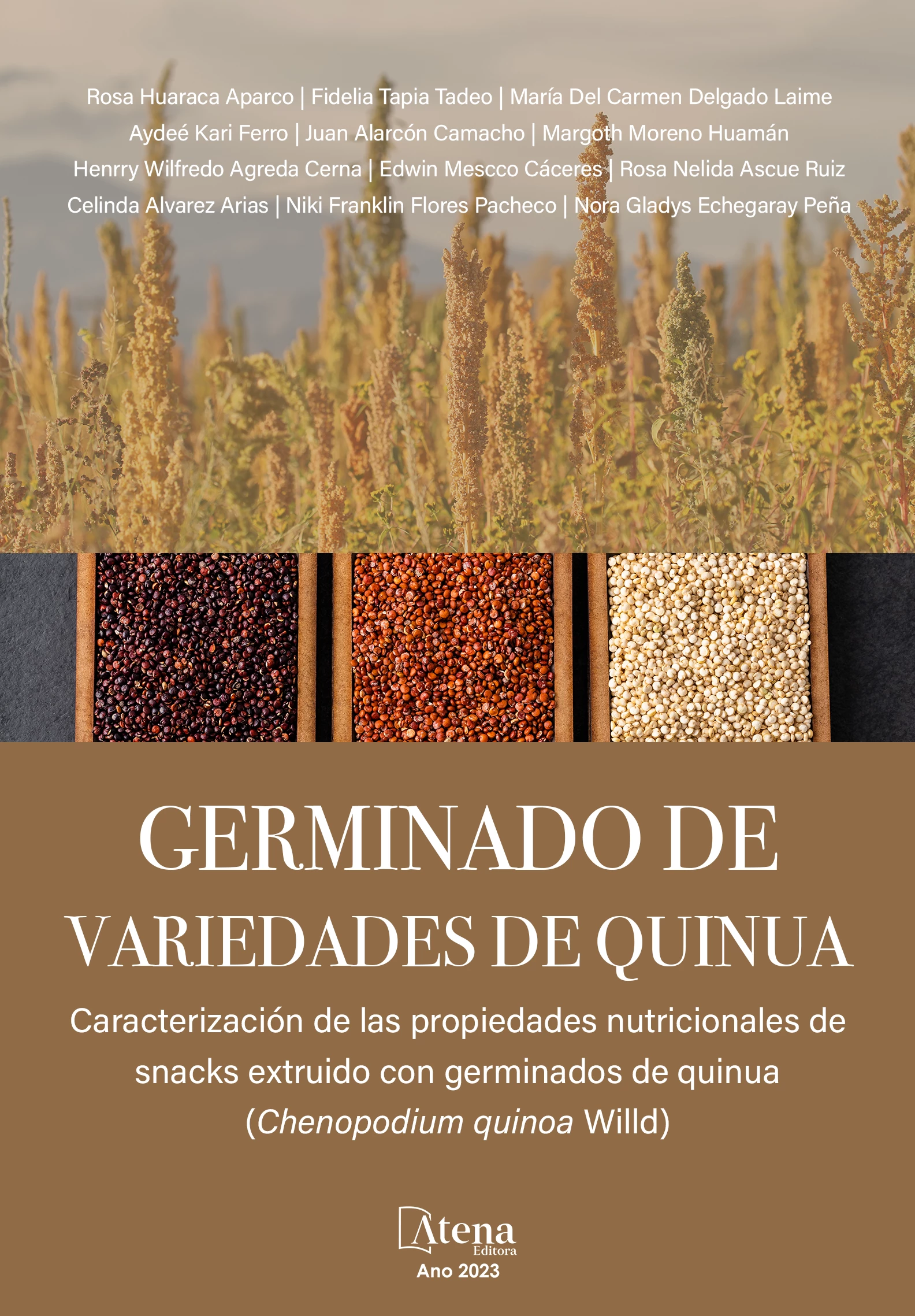 capa do ebook Germinado de variedades de quinua - Caracterización de las propiedades nutricionales de snacks extruido con germinados de quinua (Chenopodium quinoa Willd)