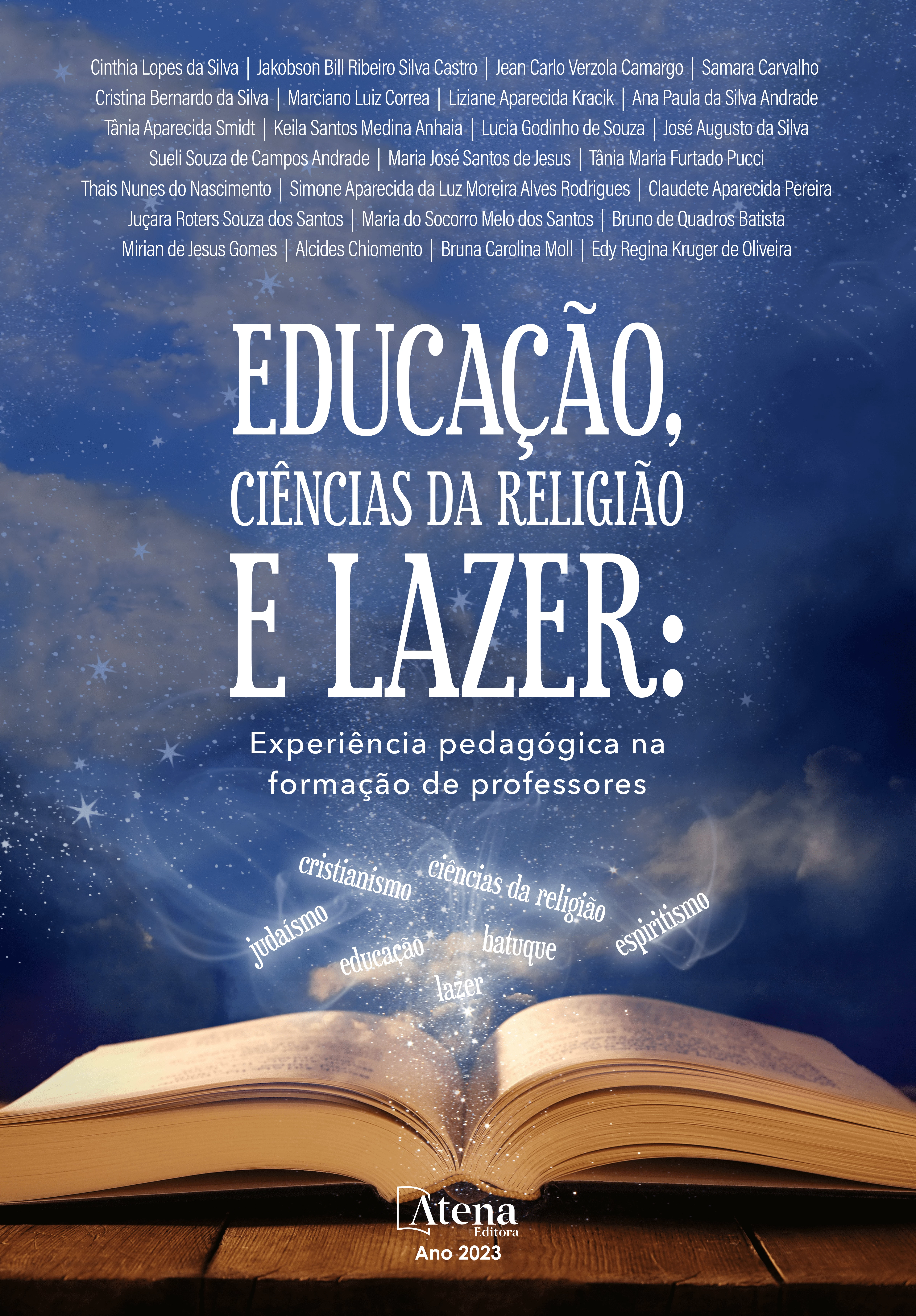 capa do ebook Educação, ciências da religião e lazer: experiência pedagógica na formação de professores