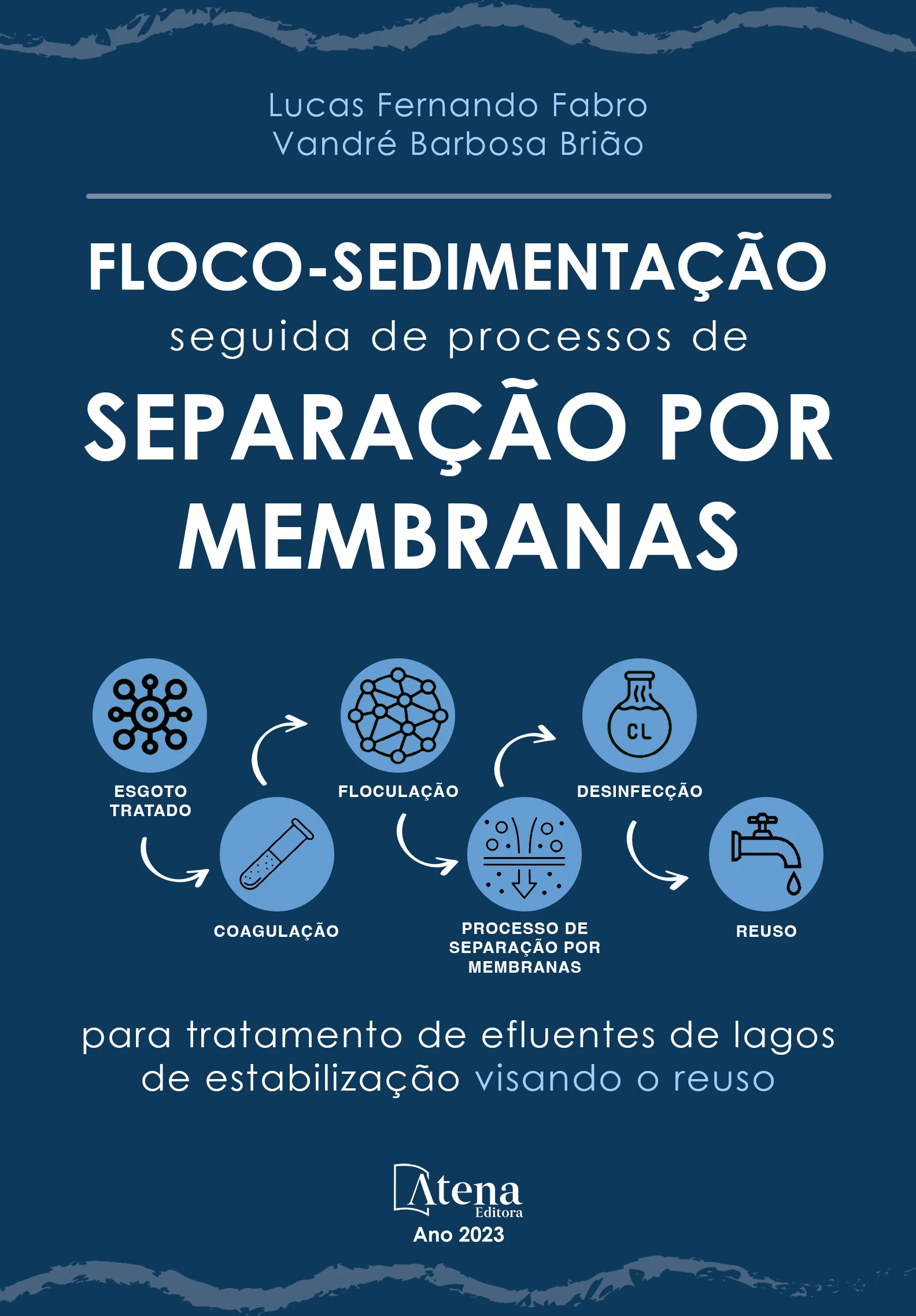 capa do ebook Floco-sedimentação seguida de processos de separação por membranas para tratamento de efluentes de lagos de estabilização visando o reuso